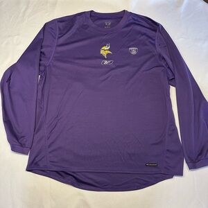 Reebok MN Viking Purple Long Sleeve Tee